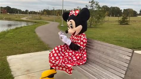 Mickey And Minnie Mouse Mascot At The Park Stompy Lin Flickr