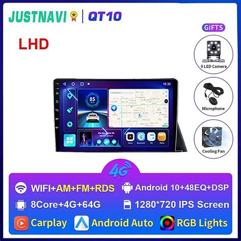 Justnavi Android 10 8 128g Car Radio Gps Multimedia Player For Toyota