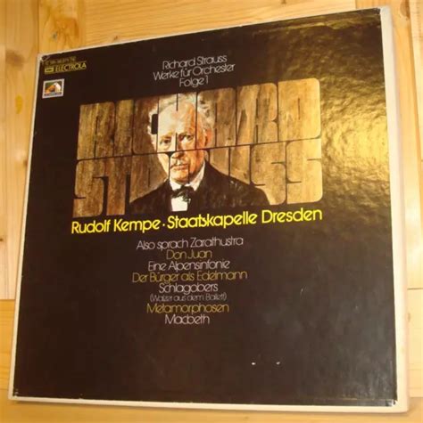 RICHARD STRAUSS ORCHESTRAL Works Vol 1 KEMPE Original EMI Electrola 4LP