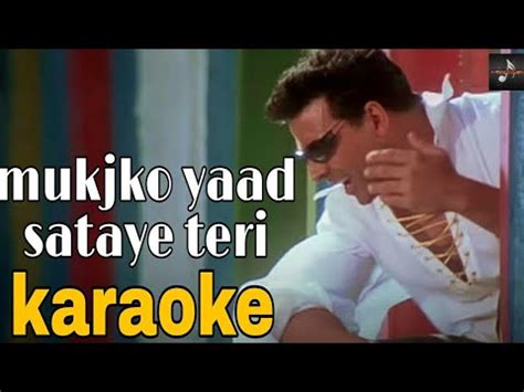 MUJHKO YAAD SATAYE TERI KARAOKE WITH LYRICS Phir Hera Pheri YouTube