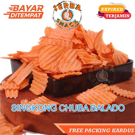 Jual Jajanan Jadul Keripik Singkong Chuba Rasa Balado Dan Keju 250 Gram