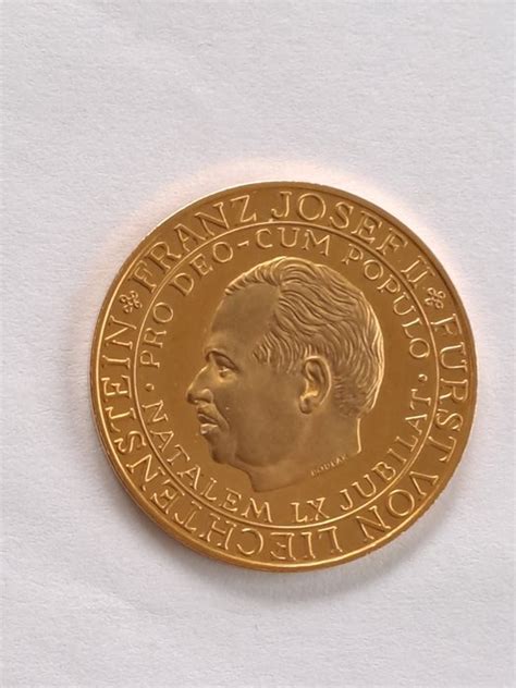 Liechtenstein Gold Medal Birth Of Franz Joseph Ii Catawiki