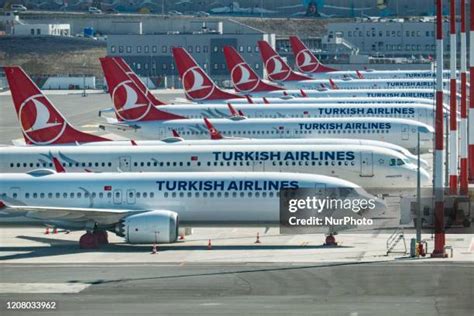 turkish airlines fleet   premium high res pictures getty images