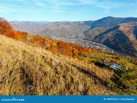 Autumn Carpathian Mountain Rakhiv Ukraine Stock Photo Image Of