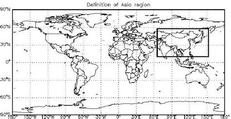 Definition Of Asia Region For Intercontinental Transport Study