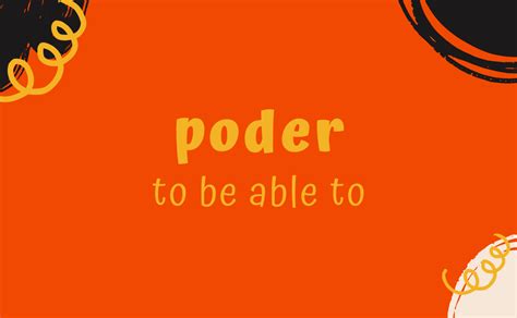 Poder Conjugation Spanish Verbs Habloco