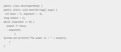 Finding Power Of A Number In Java Developer Helps