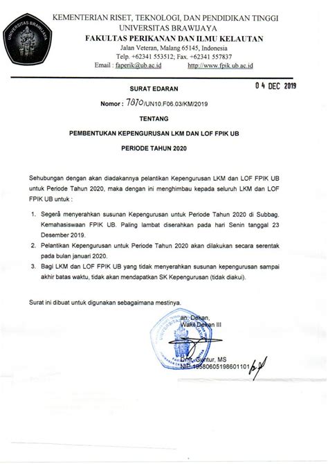 Format Penulisan Skripsi Fpik Ub Satu Trik