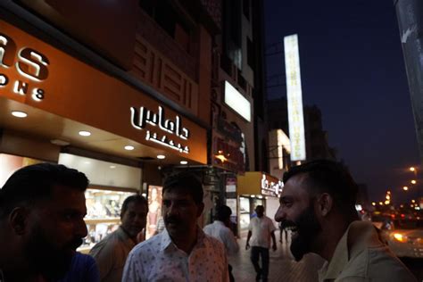 DUBAI, UAE - SEPTEMBER 3 2017 - The gold souk market at night 17429050