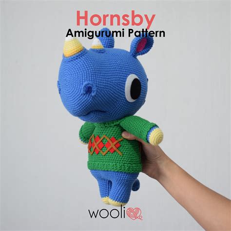 Hornsby Amigurumi Crochet Pattern Animal Crossing PDF File - Etsy