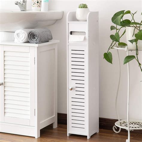 Small Bathroom Storage Corner Floor Cabinet With Doors And Shelvesthi