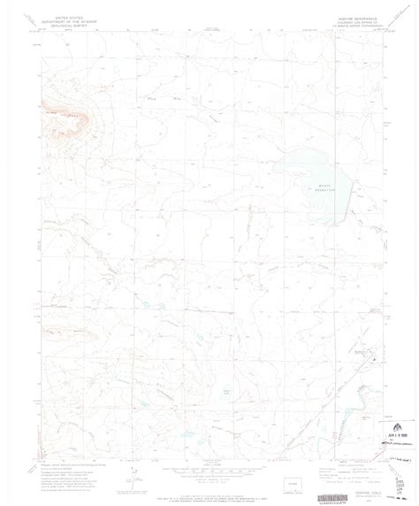 Classic Usgs Hoehne Colorado 75x75 Topo Map Mytopo Map Store