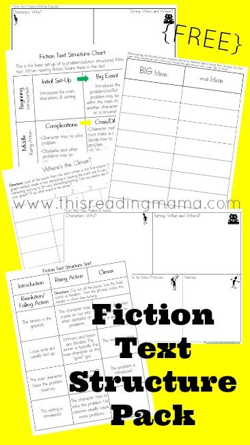 Fiction Text Structure Resources