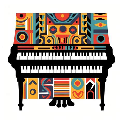 Vector piano impressionism keyboard musical | Premium Photo ...