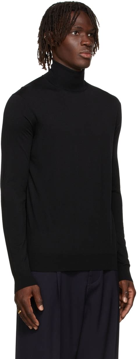 Jil Sander Black Wool Turtleneck Jil Sander