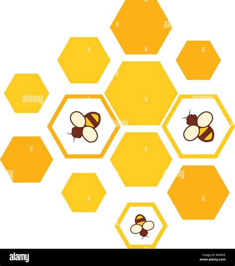 Icono De Panal De Abejas Y Vectorial Aislado Sobre Fondo Blanco Plana