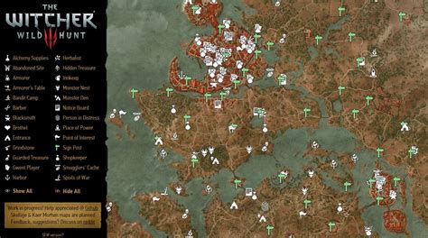 Witcher 3 Full Map With Locations