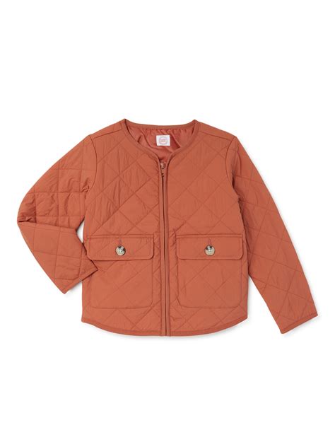 Wonder Nation Girls Quilted Jacket Sizes 4 18 And Plus