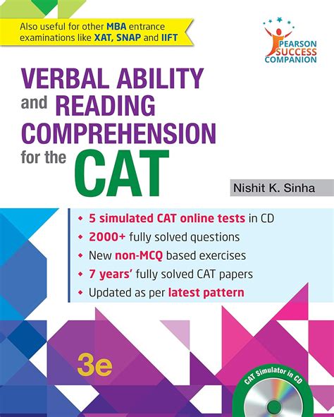 Verbal Ability And Reading Comprehension For The Cat Amazon Mx