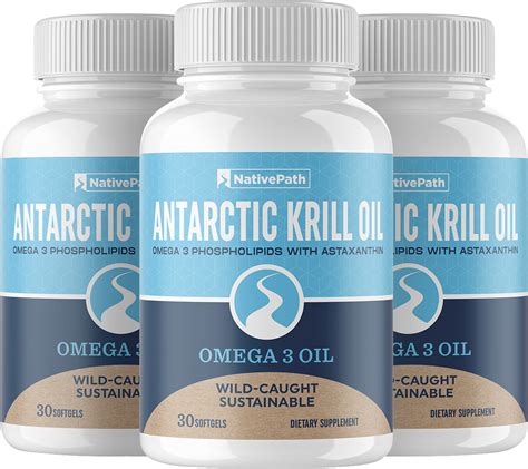 NativePath Antarctic Krill Oil Wild Caught Krill Omega 3 Fatty Acids