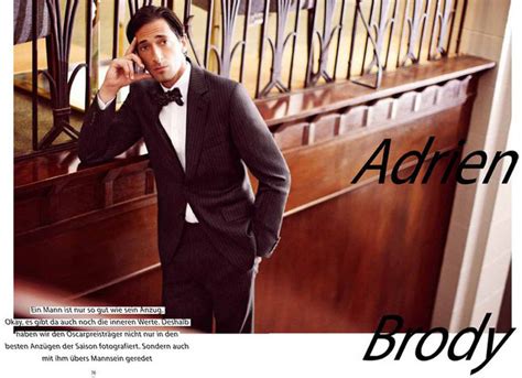 Tracey Mattingly News Adrien Brody On The Cover Of German GQ Style