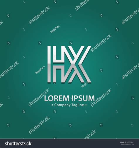 Abstract Logo Design Combinations Letter H Stock Vector Royalty Free 657574423