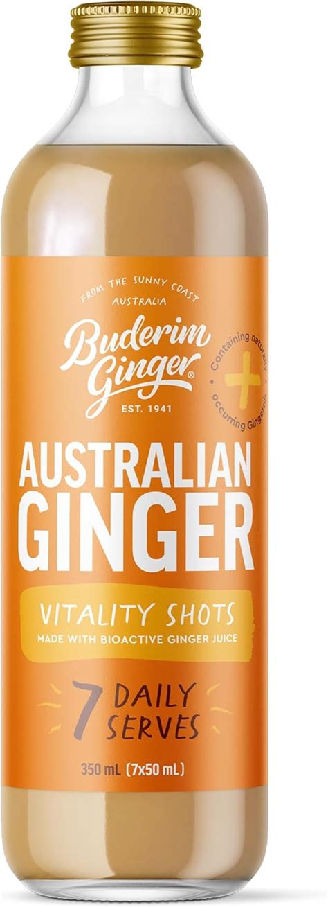 Buderim Ginger Australian Ginger Shots 7 Day Supply Made With