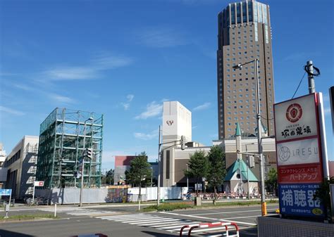 Jr駅に繋がる空中回廊（横断橋）建設にともなう交通規制新札幌駅周辺再開発【札幌市厚別区】 新札幌情報ハンター