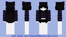 purple stripes egirl Minecraft Skin