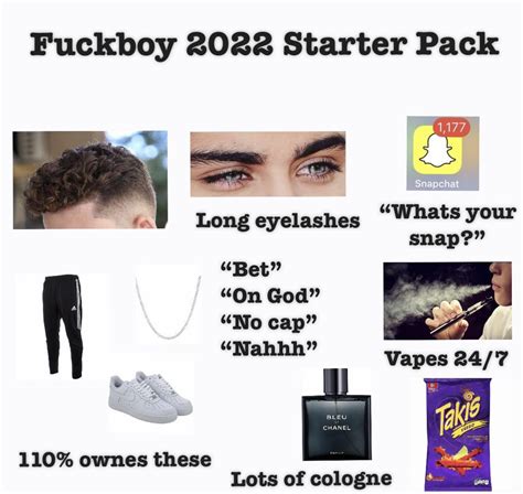 Fuckboy 2022 Starter Pack Rstarterpacks