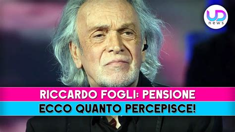 Riccardo Fogli Ecco Quanto Prende Di Pensione Youtube