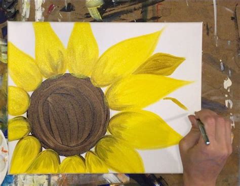 How To Paint A Sunflower Step By Step Painting Tutorial