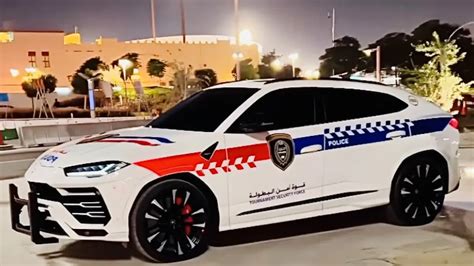 Watch Lamborghini Urus In Qatar S Fleet Of Police Cars Know Its Specs