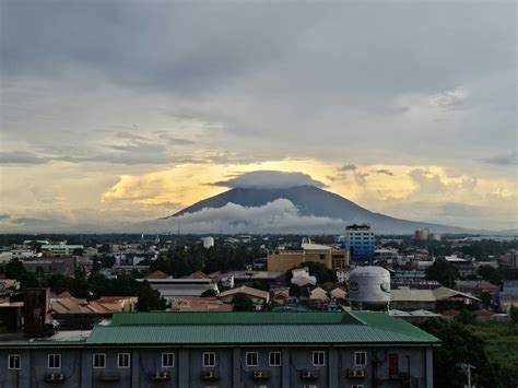 Mt. Arayat from our hotel rooftop : Philippines