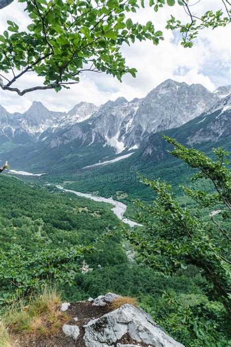 Albanian Alps View. Accursed Mountains Landscape Viewed from Valbona ...