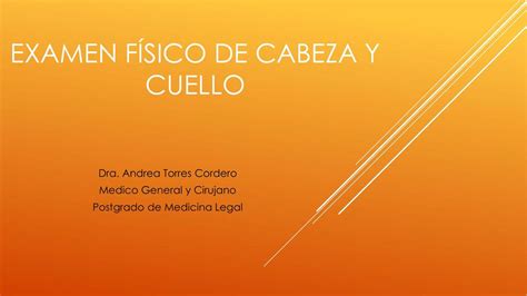 Examen F Sico De Cabeza Y Cuello Solmy Udocz