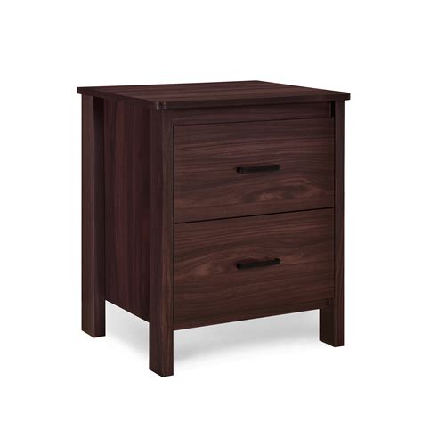 Loon Peak 2 Drawer Nightstand With Metal Handle Organize Your