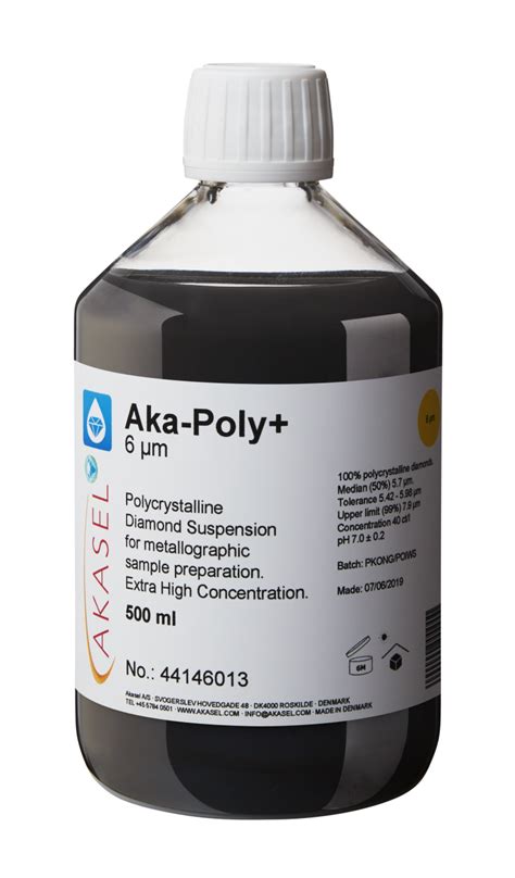 Aka-Poly+ 6 µm | Polycrystalline Diamond Suspension | Akasel