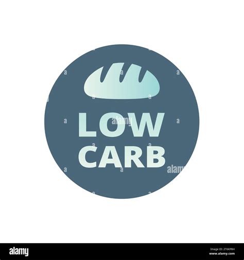 Low Carb Vector Label Keto No Carbs Or Carbohydrates Healthy Eating