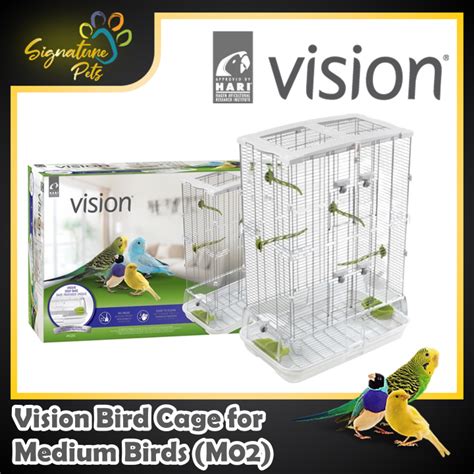 Vision Bird Cage For Medium Birds M02 Small Wire Double Height