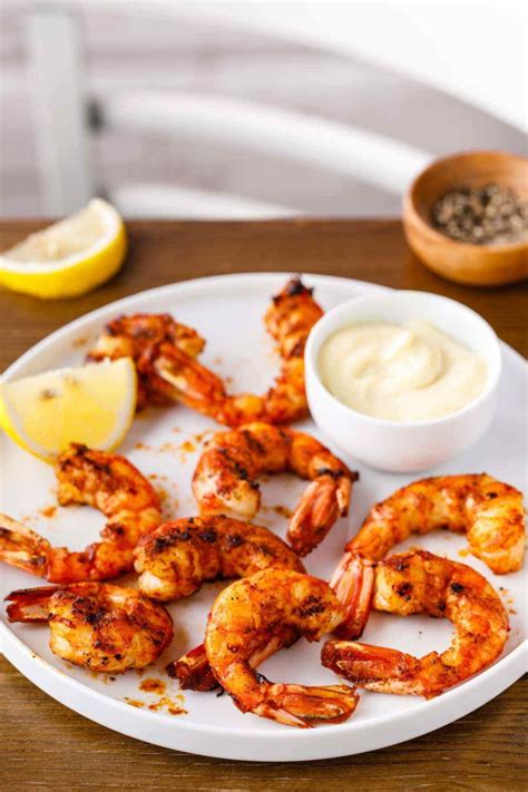 Grilled Paprika Shrimp With Roast Garlic Aioli Paleo Grubs