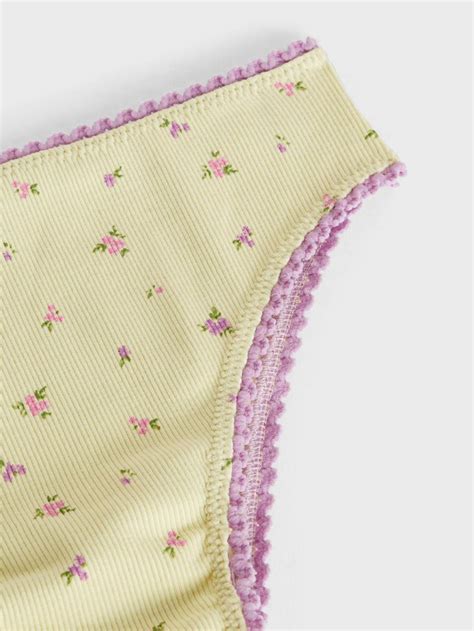 Rouje Lingerie Carmen Panties Mini Fleurs Anis Women Evie Walklate