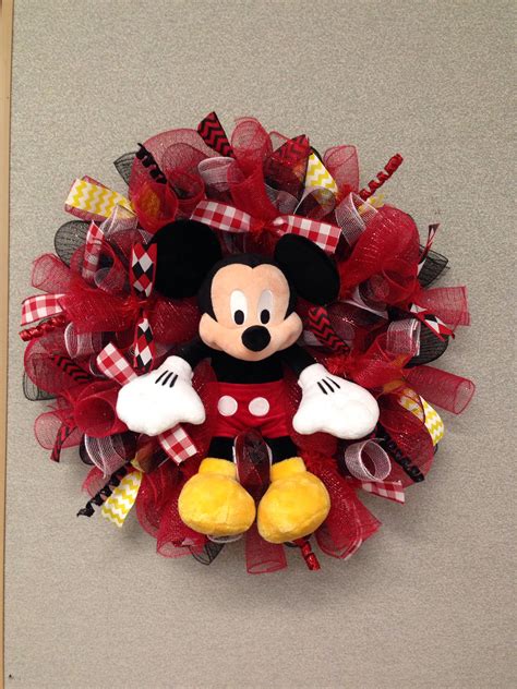 Mickey Mouse Mesh Wreath Mickey Mouse Wreath Mickey Mouse Christmas