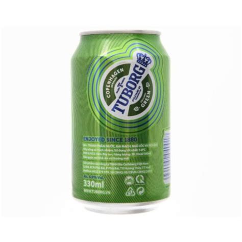 Beer Tuborg Original Green Can Of 330ml Hien Thao Shop