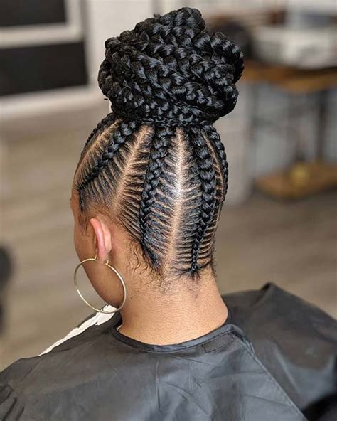 21 Trendy Ways to Rock a Cornrow Updo – StayGlam