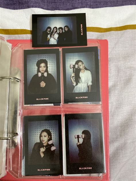 Blackpink Official Lightstick Photocards Black Ver Hobbies Toys