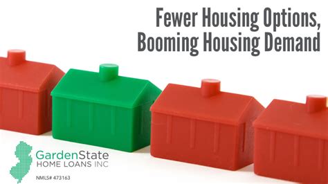 Fewer Housing Options Booming Housing Demand Garden State Home Loans