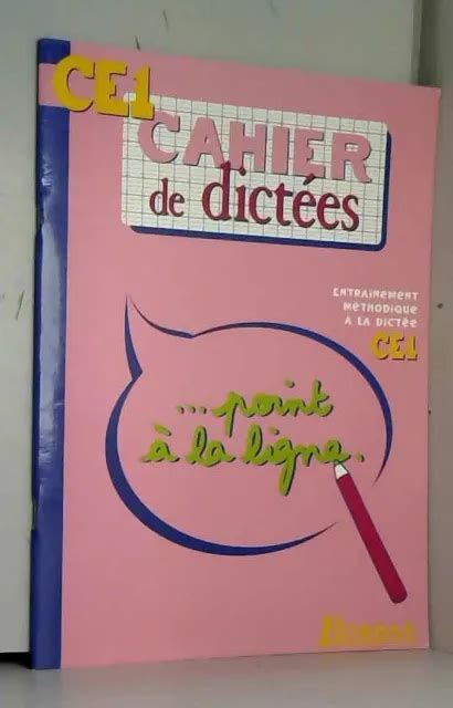 CAHIERS DE DICTEES CE1 Ancienne Edition EUR 3 80 PicClick FR