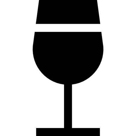 Wine glass Basic Straight Filled icon