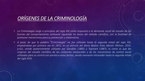 Diapositivas Orígenes De La Criminologíapptx